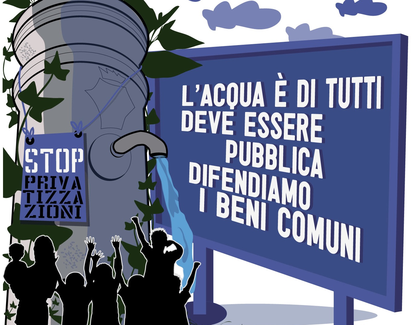 no siccità: l'acqua è un bene comune