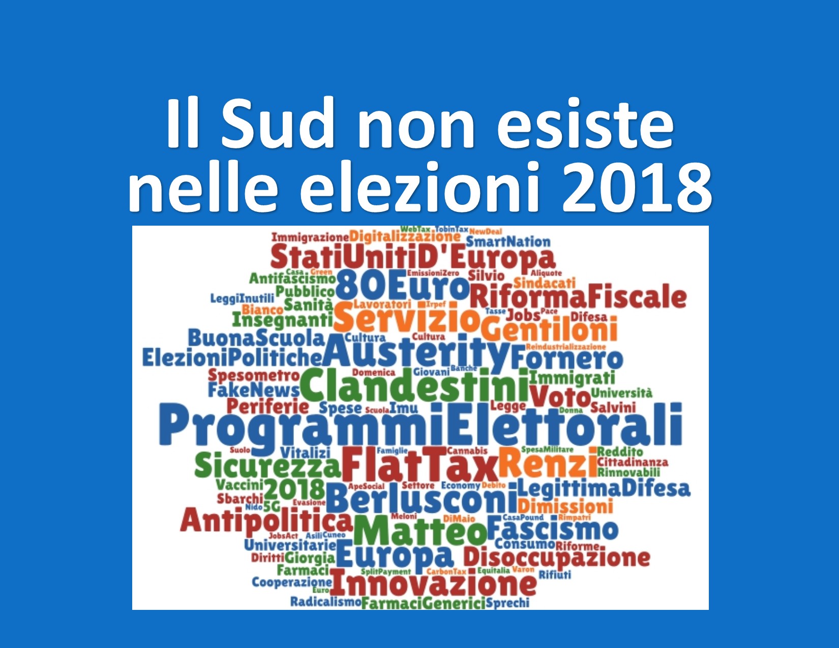 4 marzo - elezioni il sud non esiste