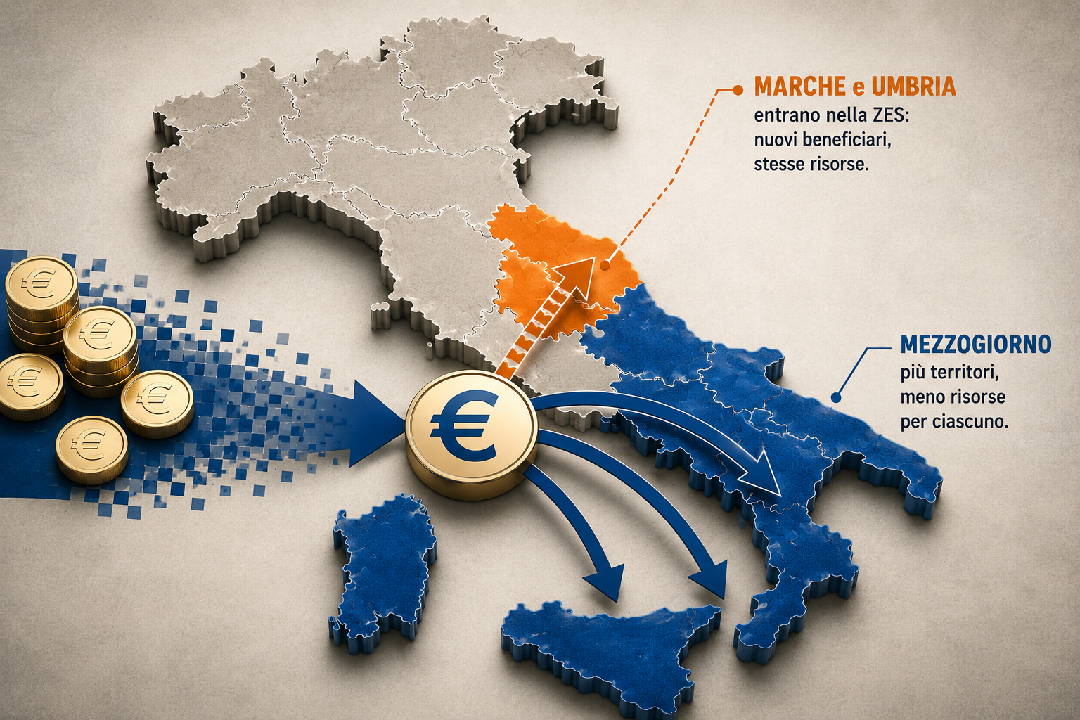 ZES Unica Mezzogiorno: espansione verso Marche e Umbria